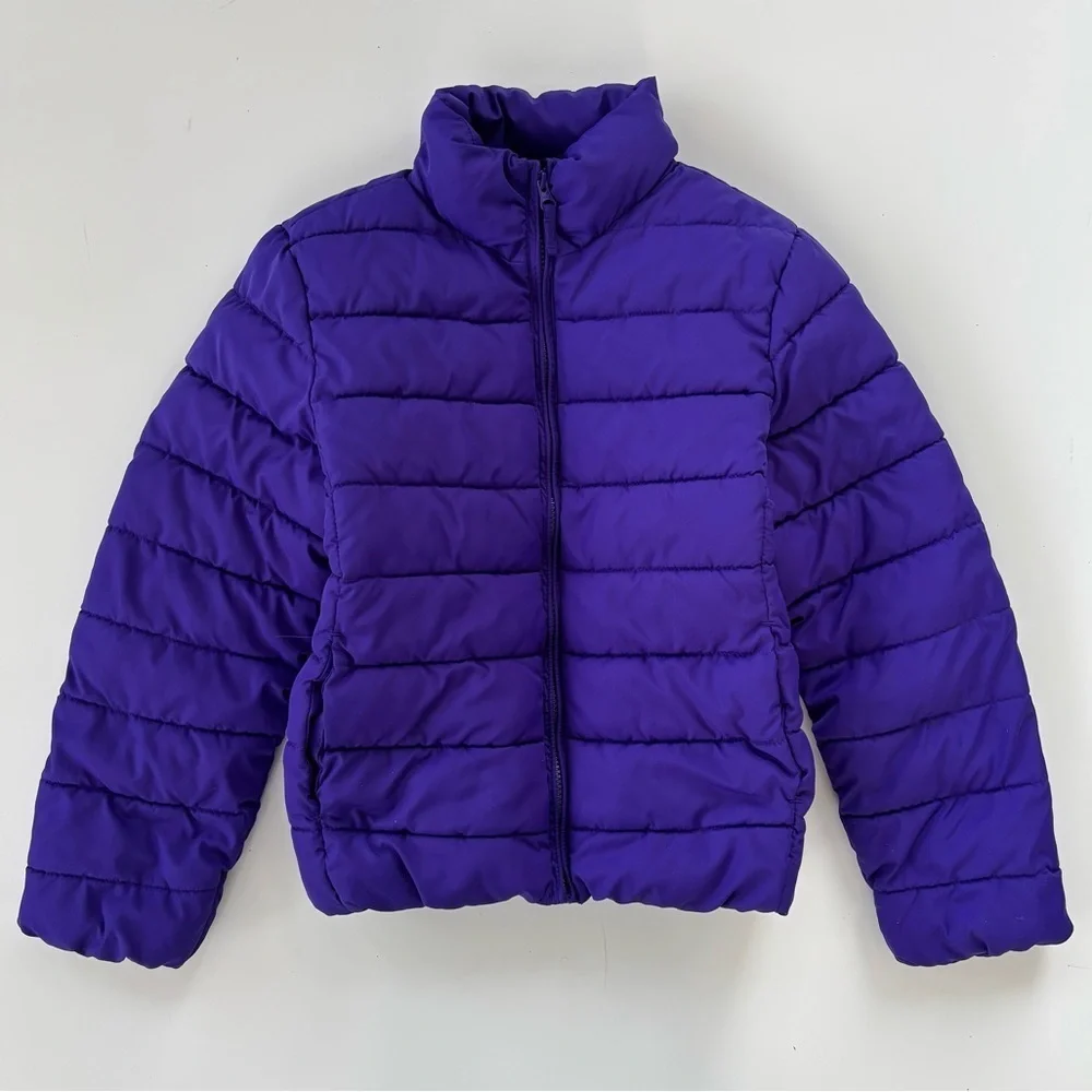 Children's Place Girls Purple Long Sleeve Puffer Jacket Winter Size Large 10/12